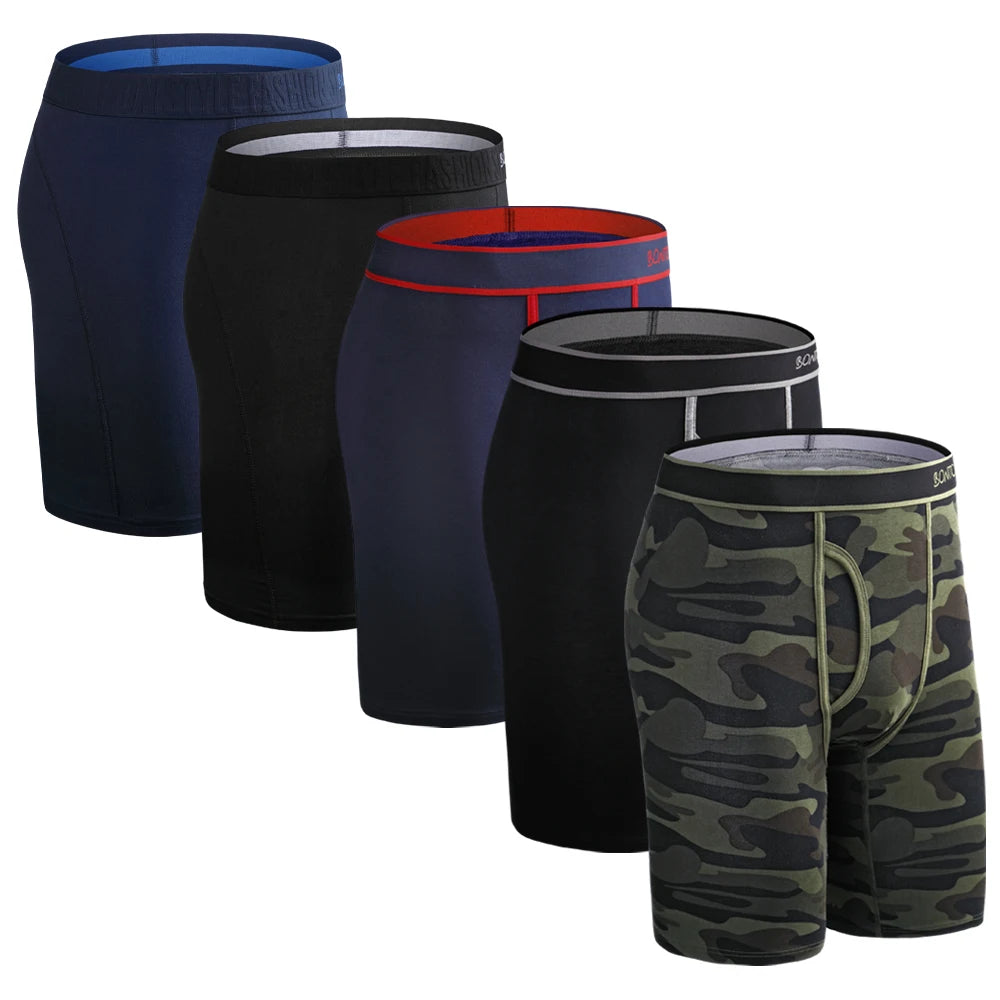 Long Boxer Briefs 5-Pack