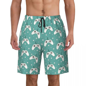 Gamer Print Swim Shorts