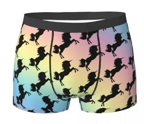 Unicorn Print Boxer Briefs