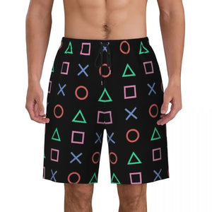 Gamer Print Swim Shorts