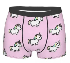 Unicorn Print Boxer Briefs