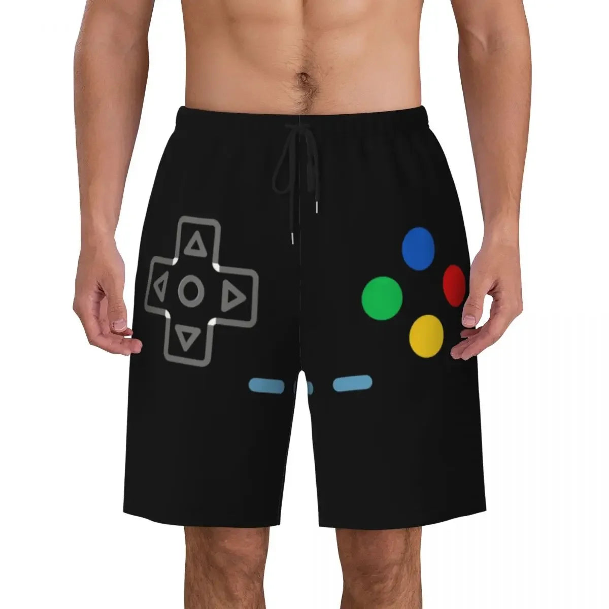 Gamer Print Swim Shorts