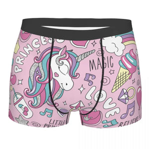 Unicorn Print Boxer Briefs