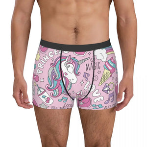 Unicorn Print Boxer Briefs