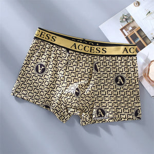 Black & Gold Printed Trunks 5-Pack