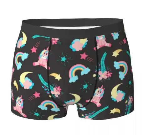 Unicorn Print Boxer Briefs