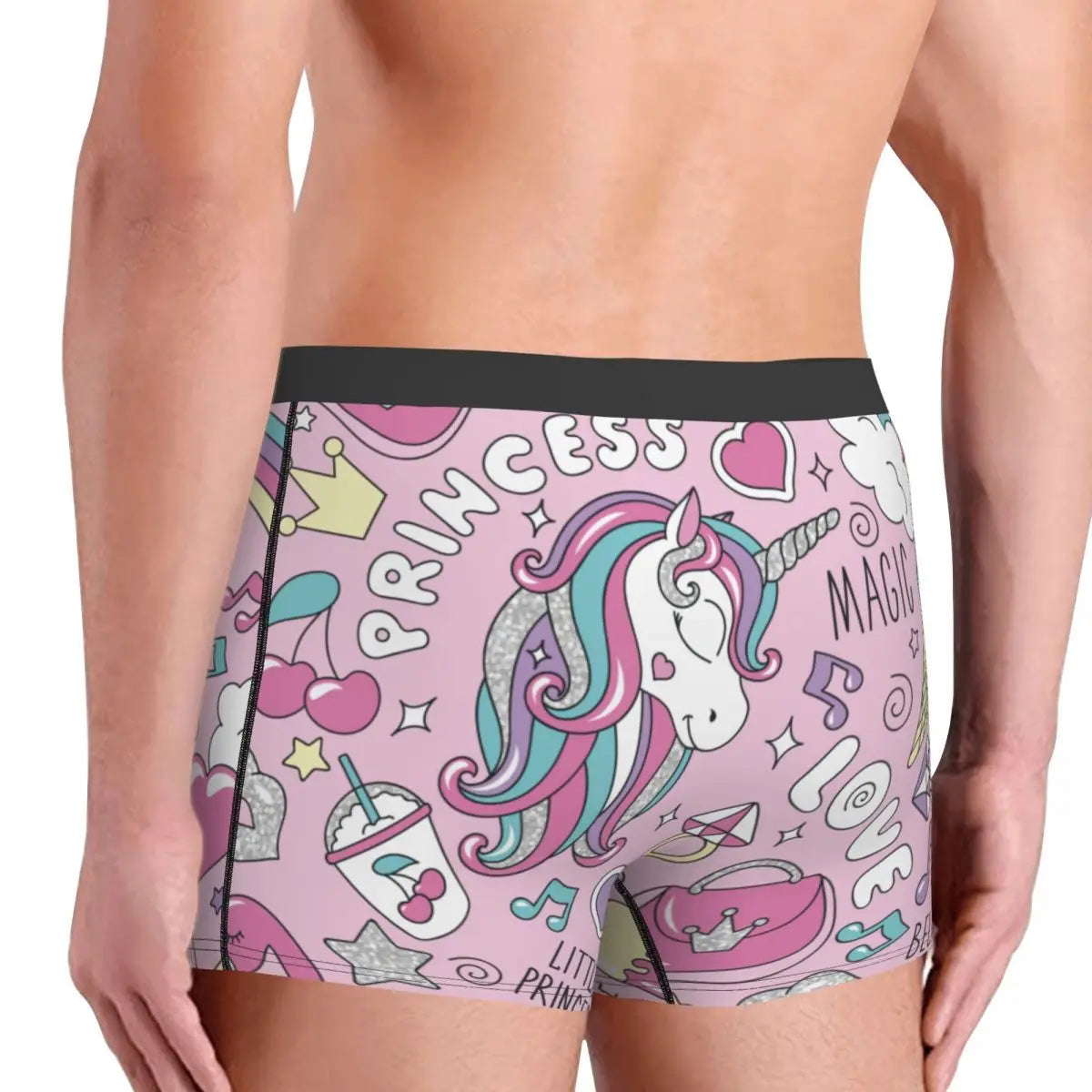 Unicorn Print Boxer Briefs