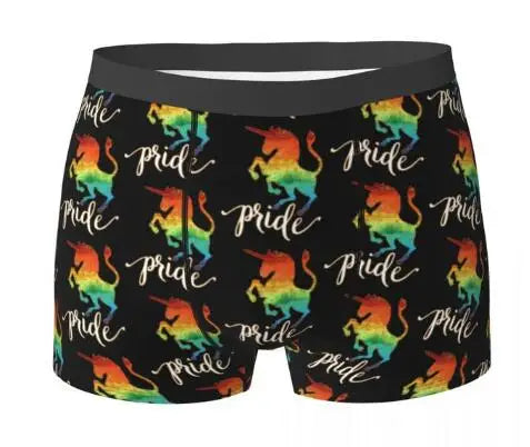 Unicorn Print Boxer Briefs