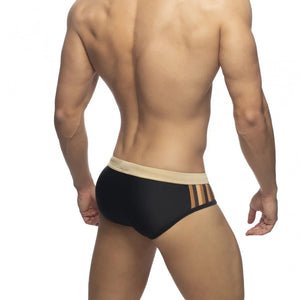 Stripe Accent Swim Briefs