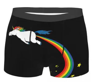 Unicorn Print Boxer Briefs