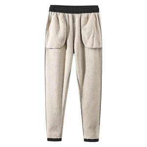 Black Fleece-Lined Sweatpants