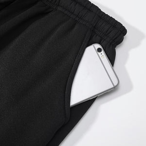 Black Fleece-Lined Sweatpants