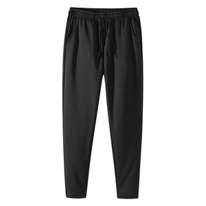 Black Fleece-Lined Sweatpants