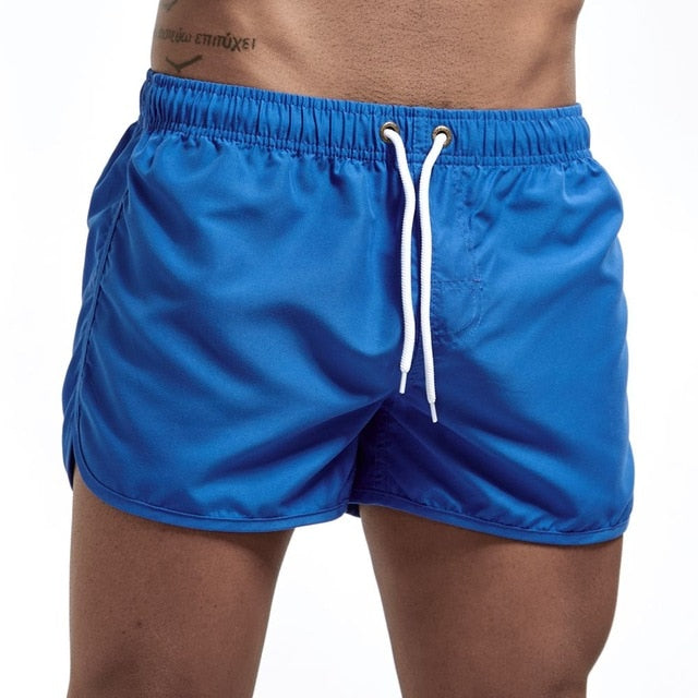 Solid Color Swim Shorts