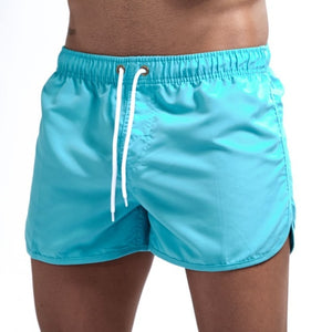 Solid Color Swim Shorts