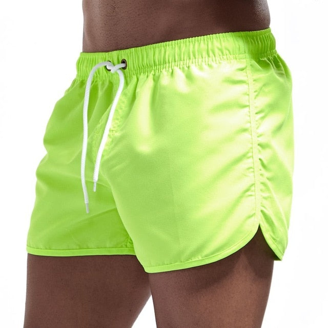 Solid Color Swim Shorts