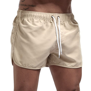 Solid Color Swim Shorts