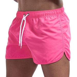 Solid Color Swim Shorts