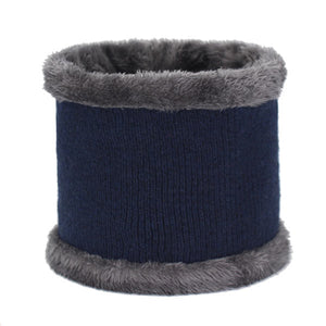 Knitted Beanie Hat and Neck Warmer