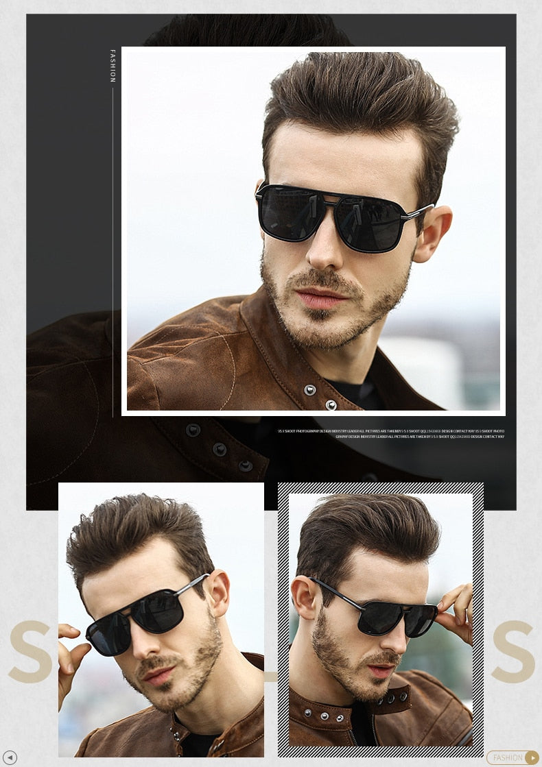 Gradient Lens Square Aviators