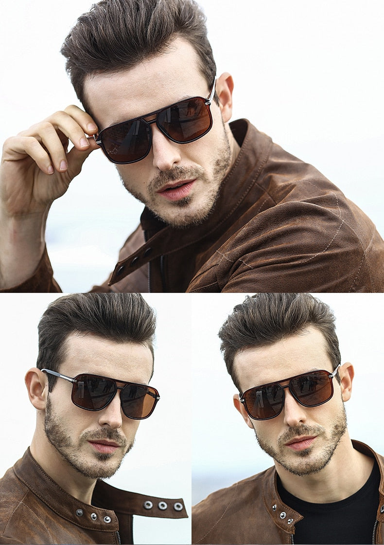 Gradient Lens Square Aviators