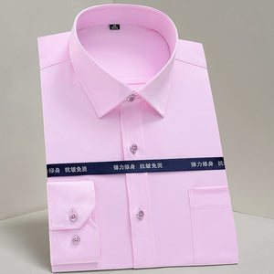 No-Iron Striped or Solid Dress Shirt