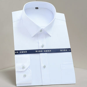 No-Iron Striped or Solid Dress Shirt