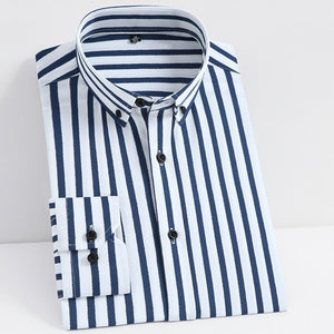 No-Iron Striped or Solid Dress Shirt