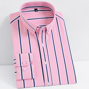 No-Iron Striped or Solid Dress Shirt