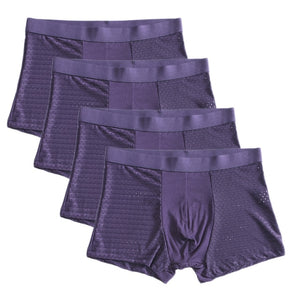 Bamboo Fiber Boxer Trunks Set (4 pc)