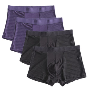 Bamboo Fiber Boxer Trunks Set (4 pc)