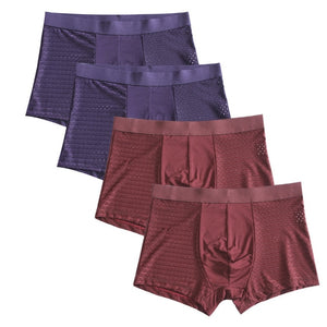 Bamboo Fiber Boxer Trunks Set (4 pc)