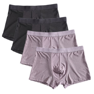 Bamboo Fiber Boxer Trunks Set (4 pc)