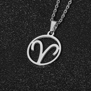 Stainless Steel Zodiac Sign Necklace