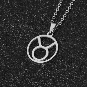 Stainless Steel Zodiac Sign Necklace