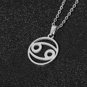 Stainless Steel Zodiac Sign Necklace