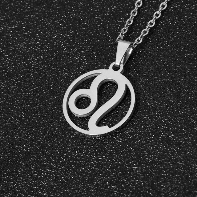 Stainless Steel Zodiac Sign Necklace