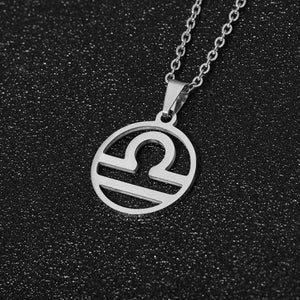 Stainless Steel Zodiac Sign Necklace