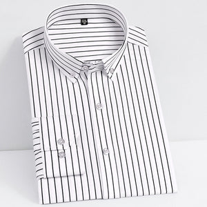 No-Iron Striped or Solid Dress Shirt