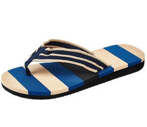 Striped Flip Flops