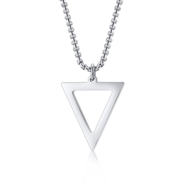 Stainless Steel Triangle Necklace