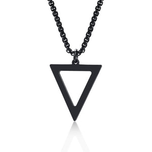 Stainless Steel Triangle Necklace