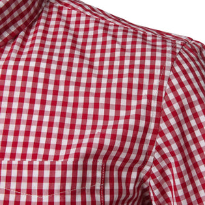 Short Sleeve Checkered Collar Shirt