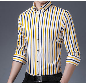 No-Iron Striped or Solid Dress Shirt