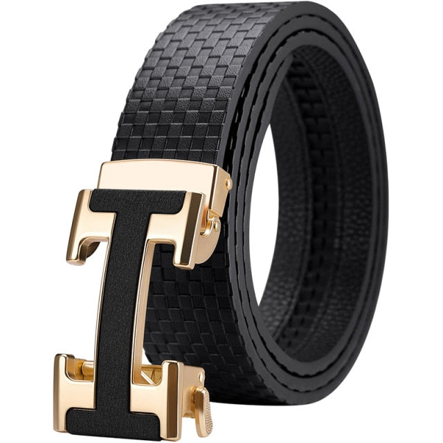 Auto Buckle Leather Belt