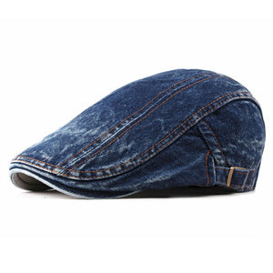 Denim Beret Hat