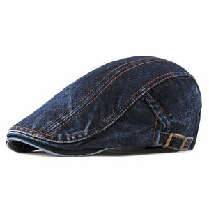 Denim Beret Hat