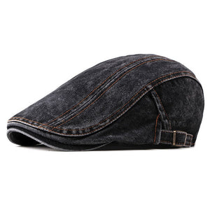 Denim Beret Hat