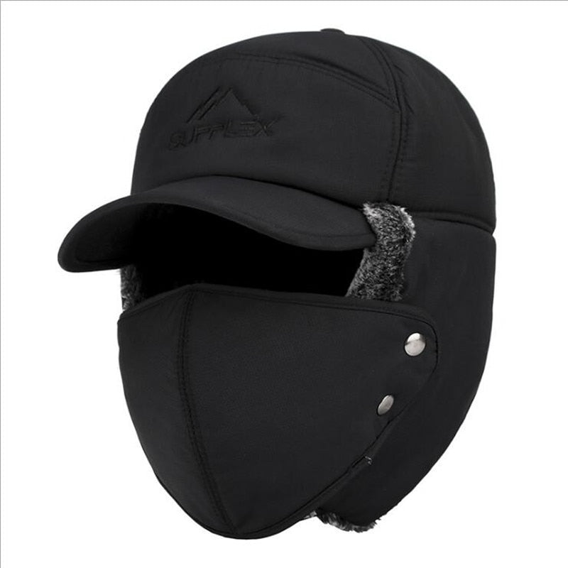 Thermal Bomber Cap with Face Shield