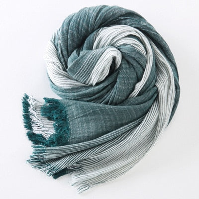 Two Tone Striped Scarf